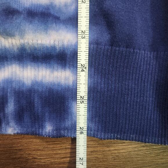 Tory Burch Cotton Knit Cardigan XS Casual Cozycore Designer Tie‎ Dye - Picture 7 of 7
